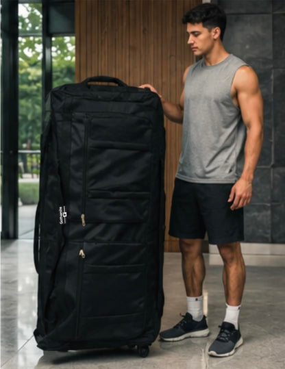 Gothamite 42-Inch Rolling Duffel Bag with Wheels – XL, Black