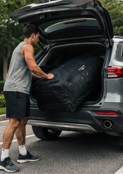 Gothamite 42-Inch Rolling Duffel Bag with Wheels – XL, Black