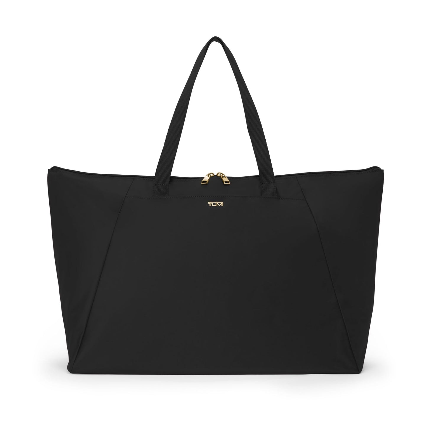 TUMI Just In Case Foldable Packable Travel Tote – Black/Gold