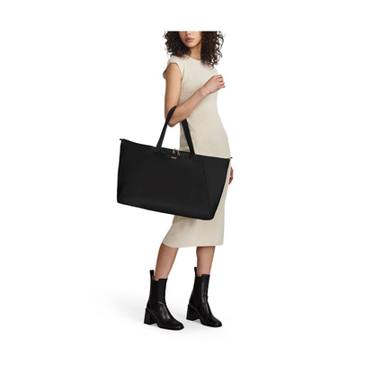 TUMI Just In Case Foldable Packable Travel Tote – Black/Gold