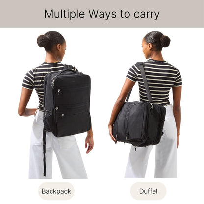 Baggallini Convertible Travel Backpack Duffel | Carry-On 30L