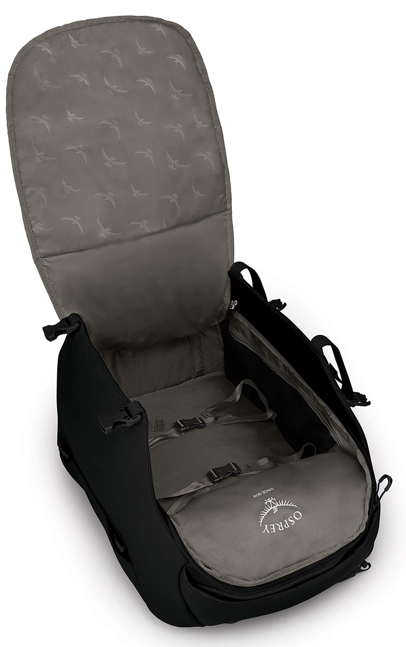 Osprey Porter 46L Travel Backpack – Carry-On Compatible, Black