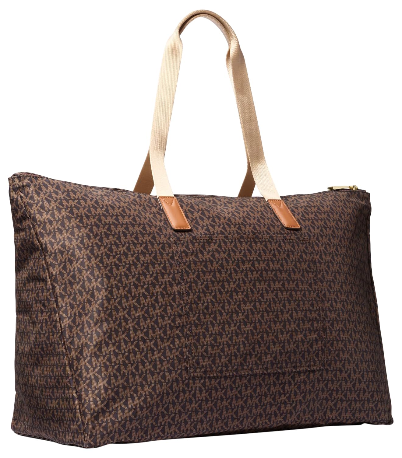 Michael Kors Jet Set Large Packable Nylon Tote – Brown/Acorn