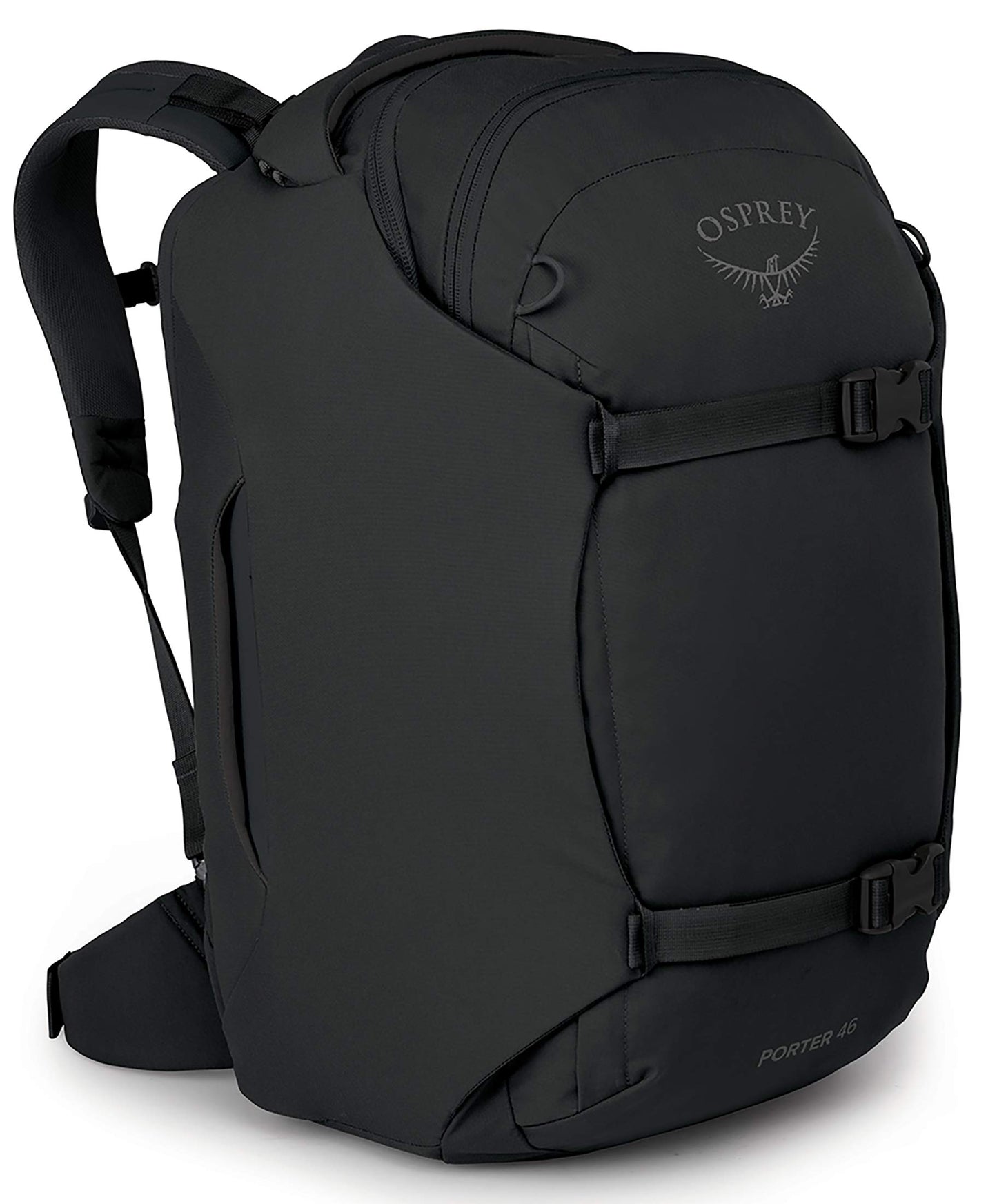 Osprey Porter 46L Travel Backpack – Carry-On Compatible, Black