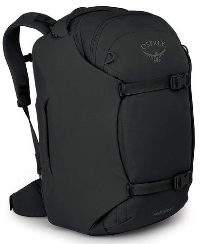 Osprey Porter 46L Travel Backpack – Carry-On Compatible, Black
