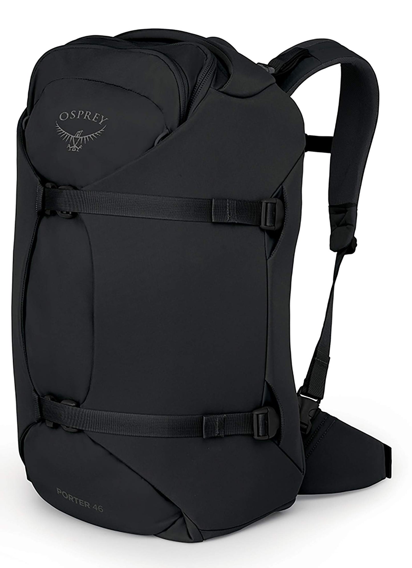Osprey Porter 46L Travel Backpack – Carry-On Compatible, Black