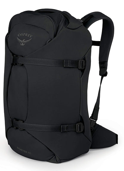 Osprey Porter 46L Travel Backpack – Carry-On Compatible, Black