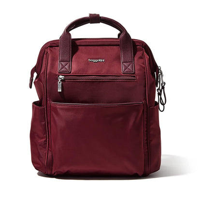 Baggallini Soho Women's Travel Laptop Backpack | Dark Cherry