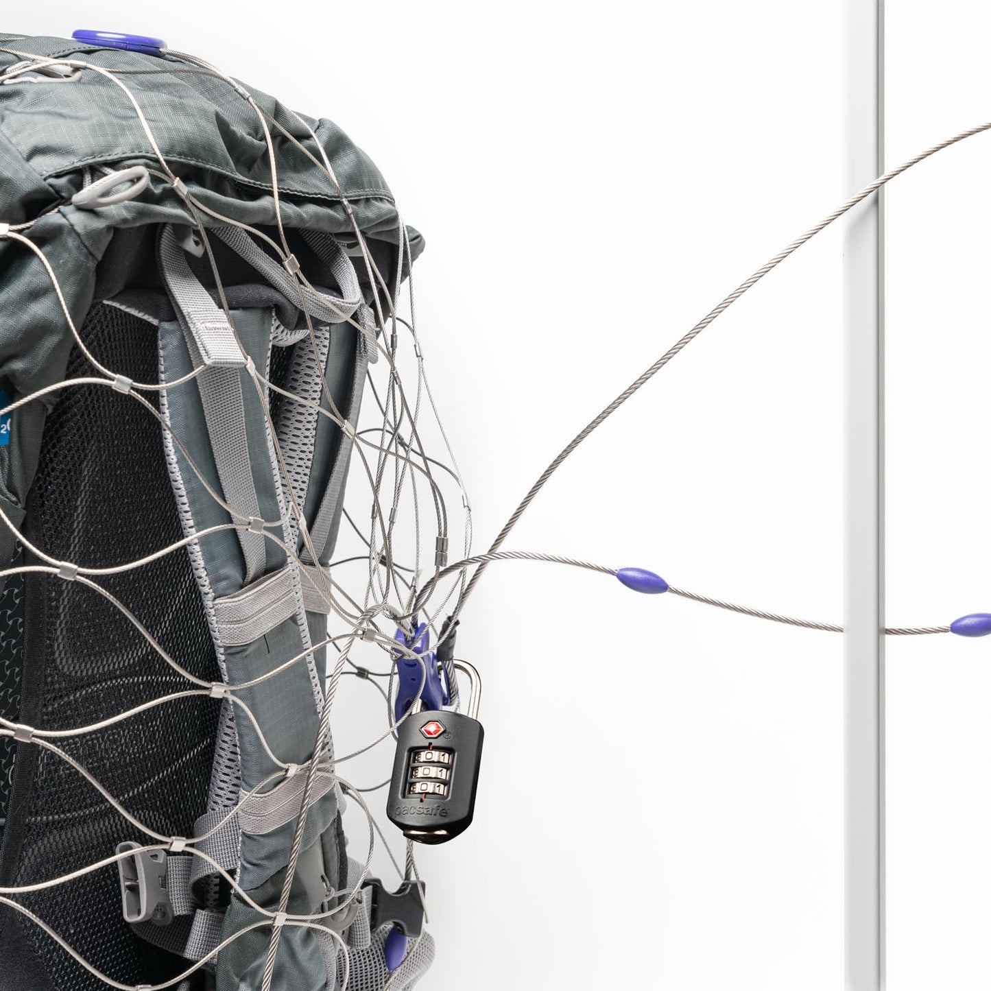Pacsafe 120L Backpack & Bag Protector – Steel