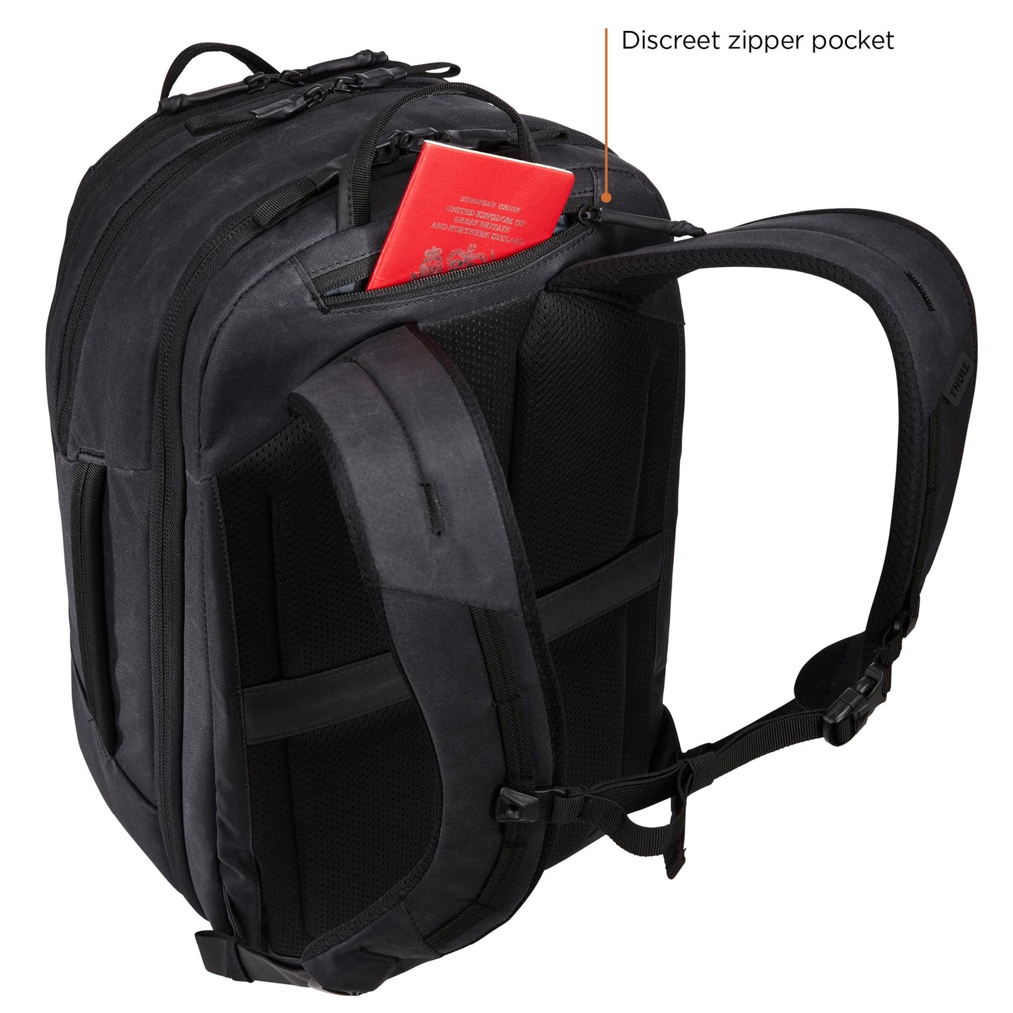Thule Aion 28L–32L Expandable Travel Backpack – Black