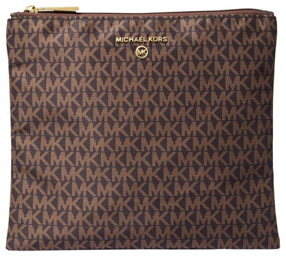 Michael Kors Jet Set Large Packable Nylon Tote – Brown/Acorn