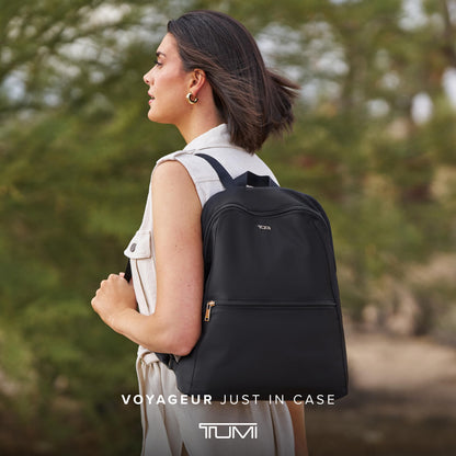 TUMI Just In Case Foldable Packable Backpack – Black/Gold