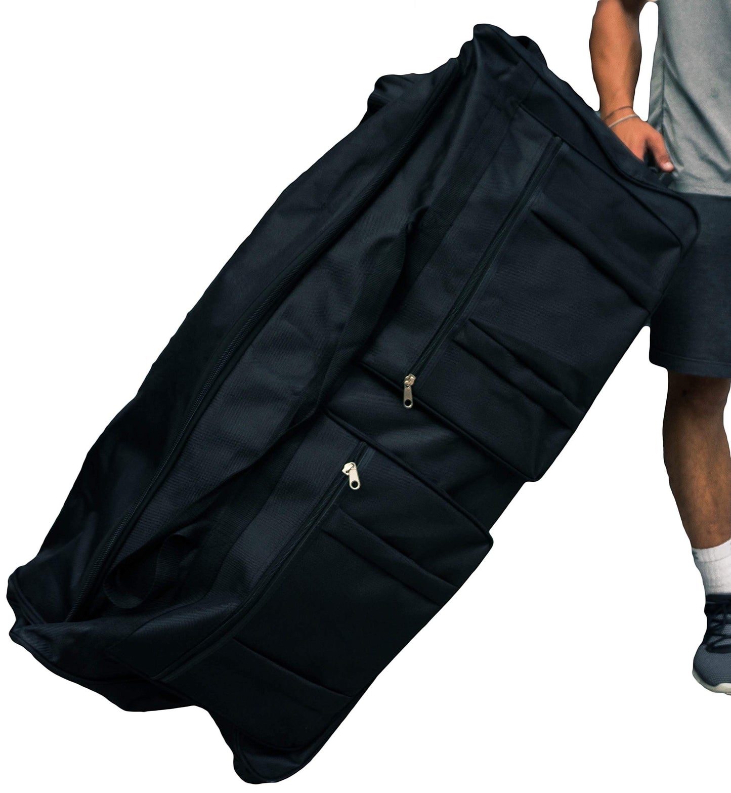 Gothamite 42-Inch Rolling Duffel Bag with Wheels – XL, Black