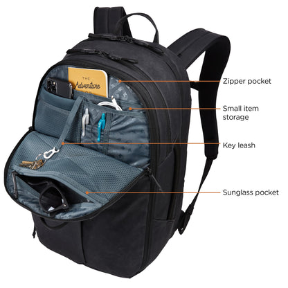 Thule Aion 28L–32L Expandable Travel Backpack – Black