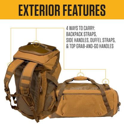 Carhartt Heavy-Haul 75L Nylon Duffel Bag | Carhartt Brown