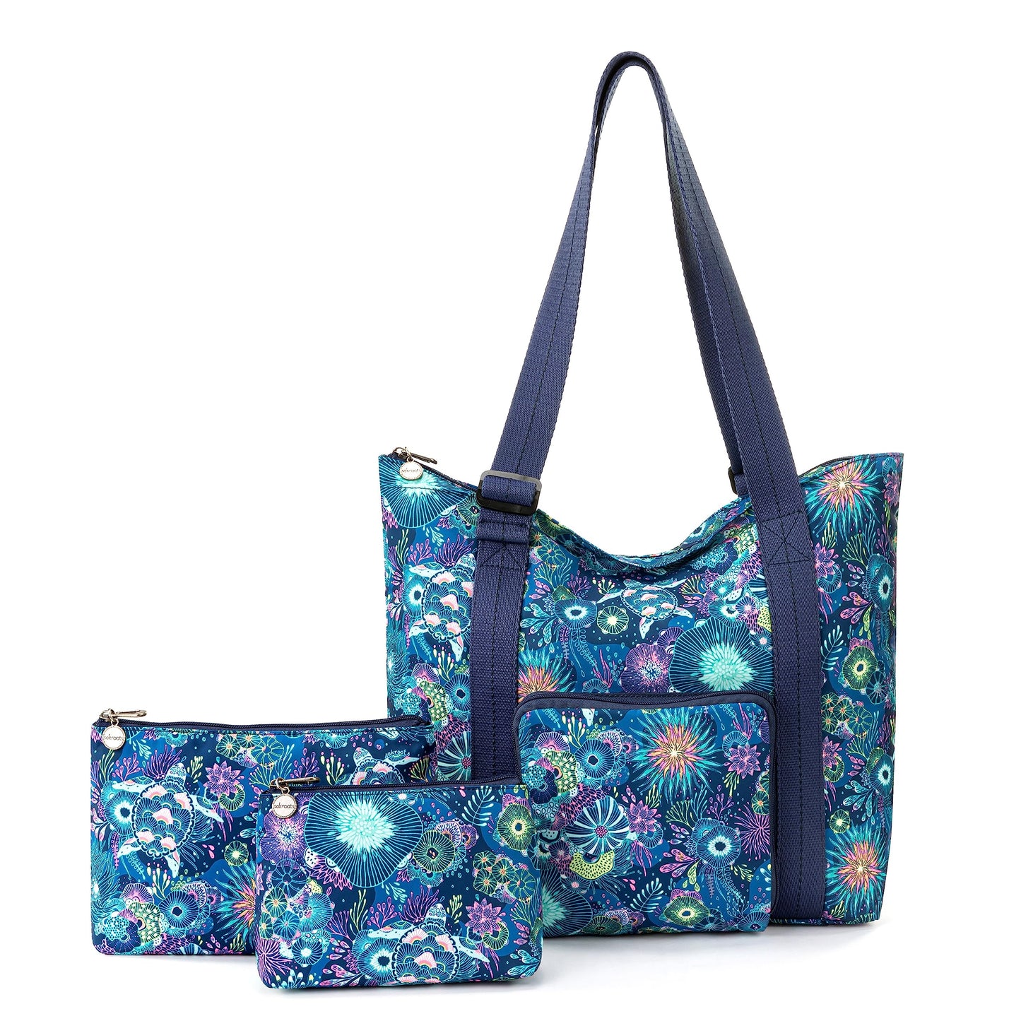 Sakroots 4-Piece Travel Bundle Set – Royal Blue Seascape