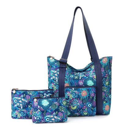 Sakroots 4-Piece Travel Bundle Set – Royal Blue Seascape