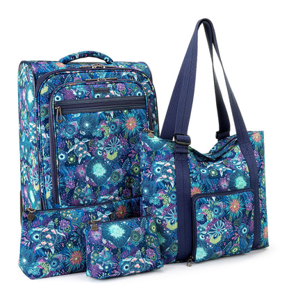 Sakroots 4-Piece Travel Bundle Set – Royal Blue Seascape